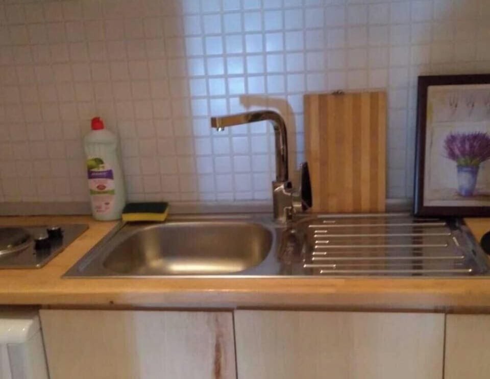 the kitchen