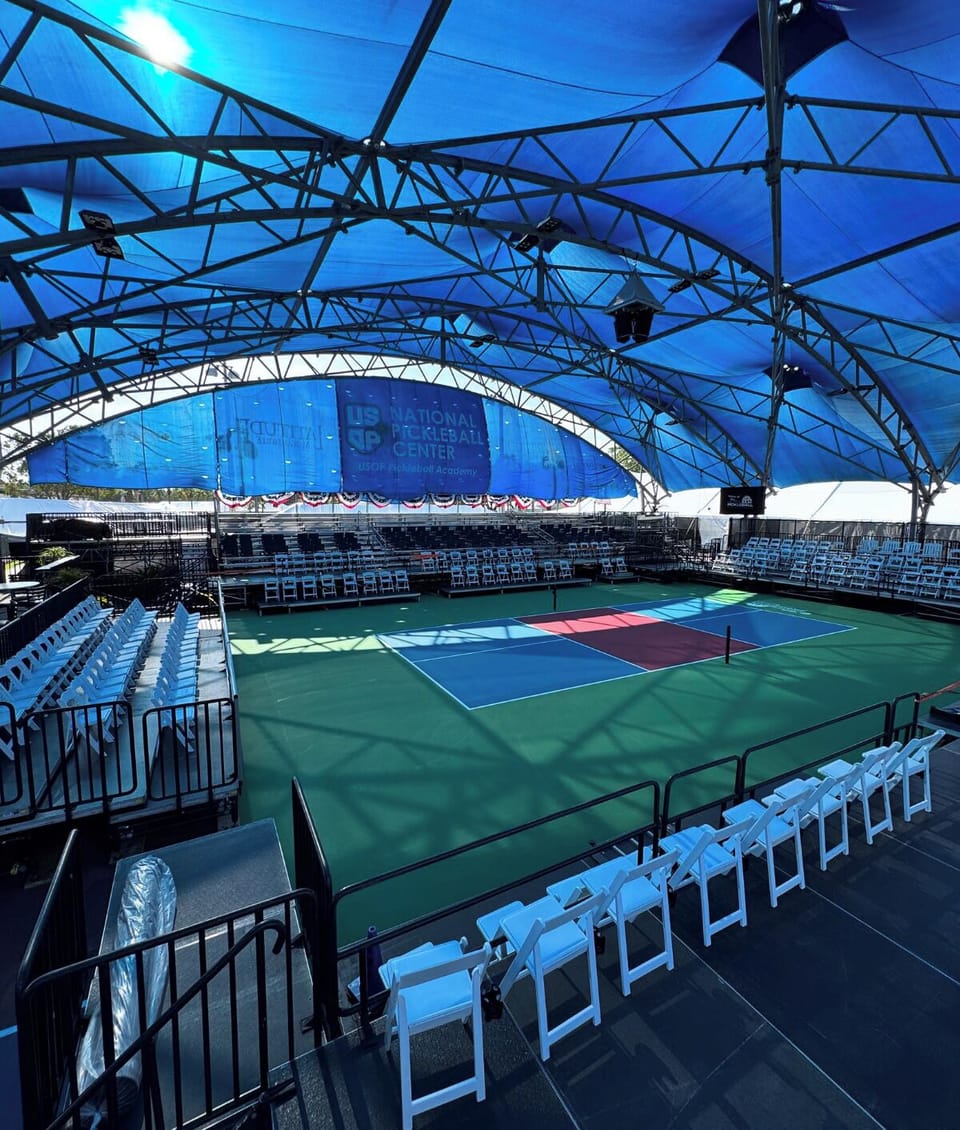 USOP Pickleball Courts Championship seating