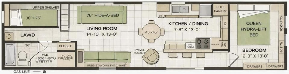 Chalet, 2 Bedrooms | Free WiFi