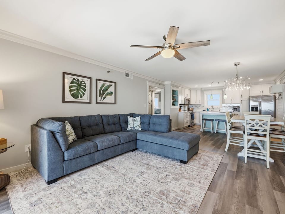 Open-concept spaces designed for gathering
