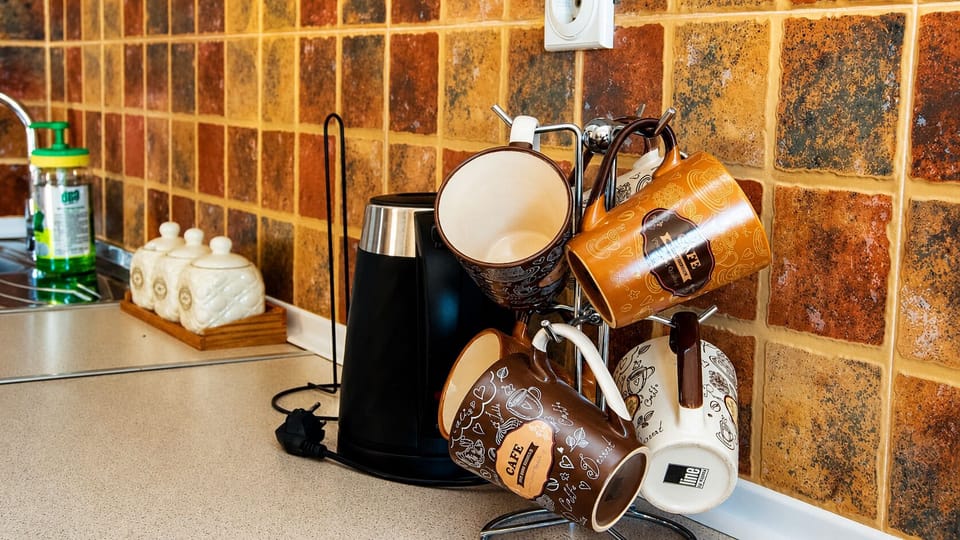 Deluxe Penthouse, Terrace, Sea View | Private kitchen | Electric kettle