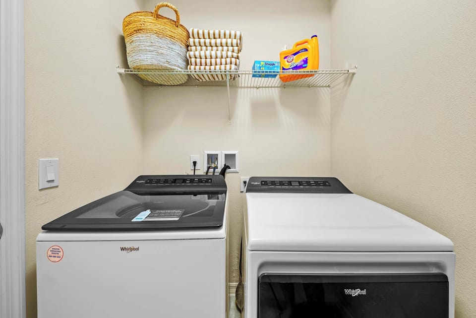 In Unit Washer and dryer available for guest use.