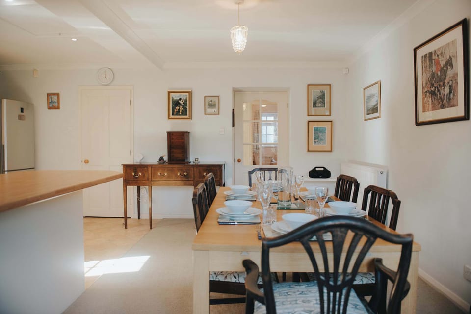 Every corner of the kitchen has been thoughtfully prepared for relaxed family stays, cosy evenings and effortless countryside living.
