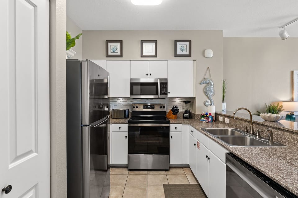 Stainless steel appliances including a dishwasher