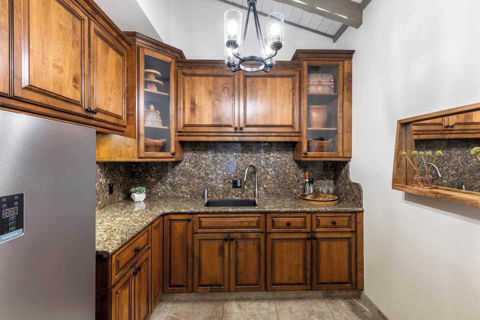 Wine Cellar with wet bar and fridge