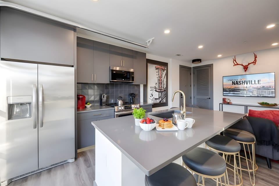 Wonderful stainless steel appliances!  