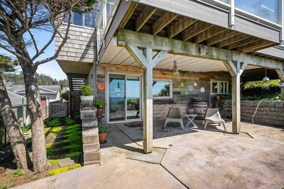 Enjoy relaxing outside in the patio area.