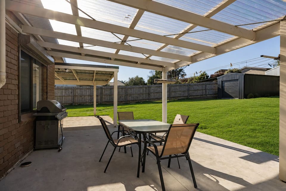 Enjoy some time relaxing in the backyard