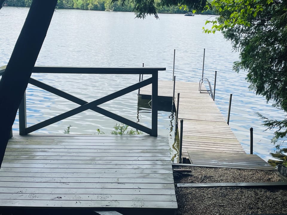 Private deck and dock