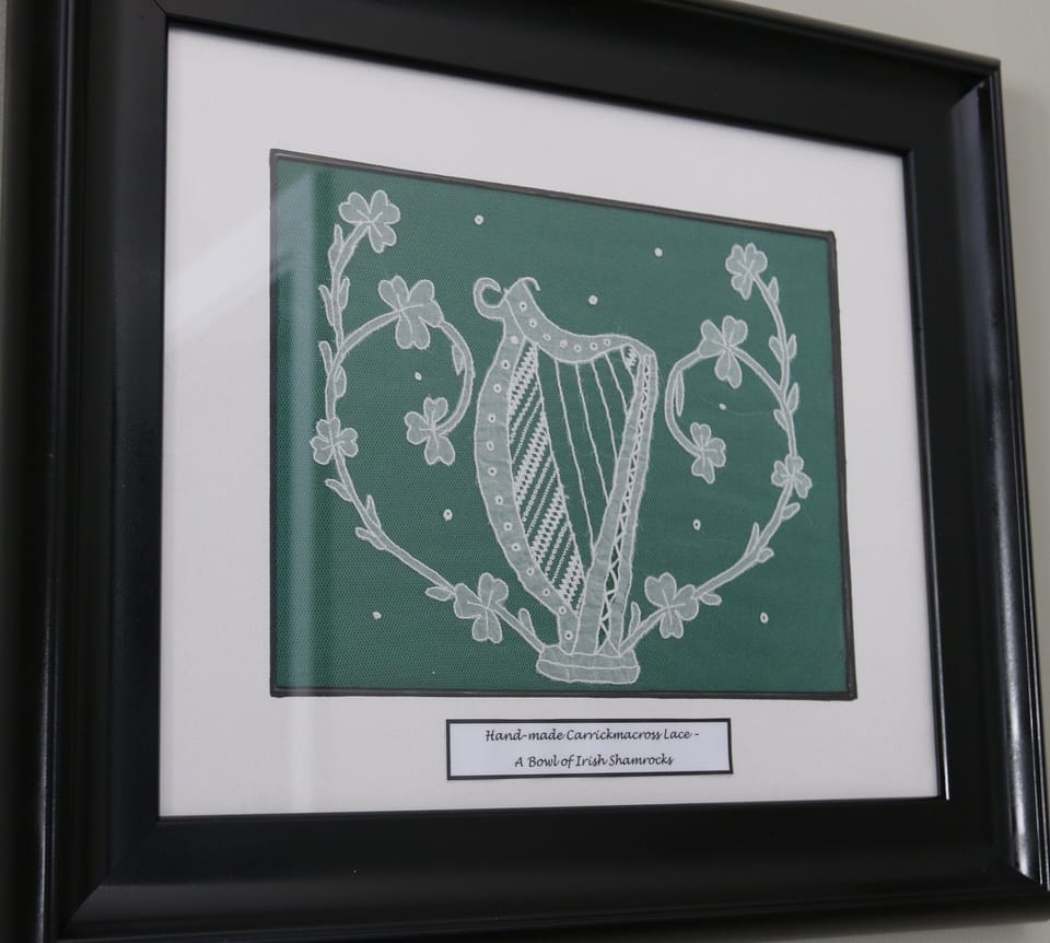Handmade Carrickmacross Lace