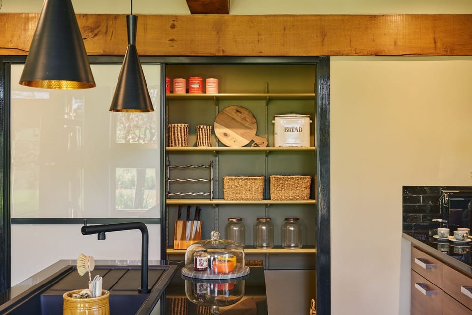 The pantry at Hall House, Powys