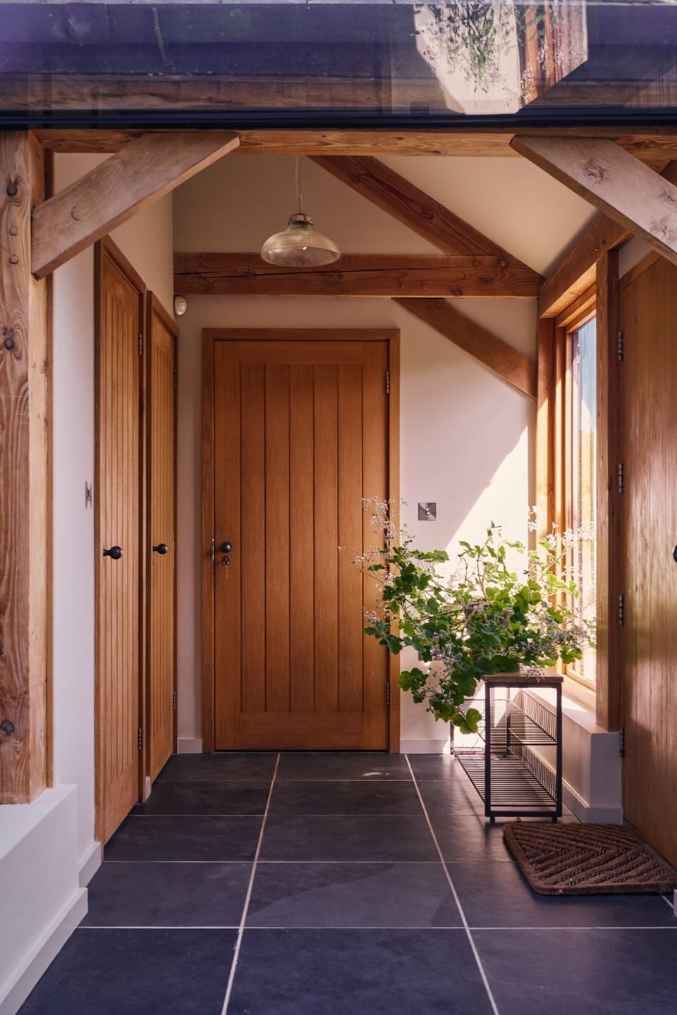 The entrance hall at Hall House, Powys