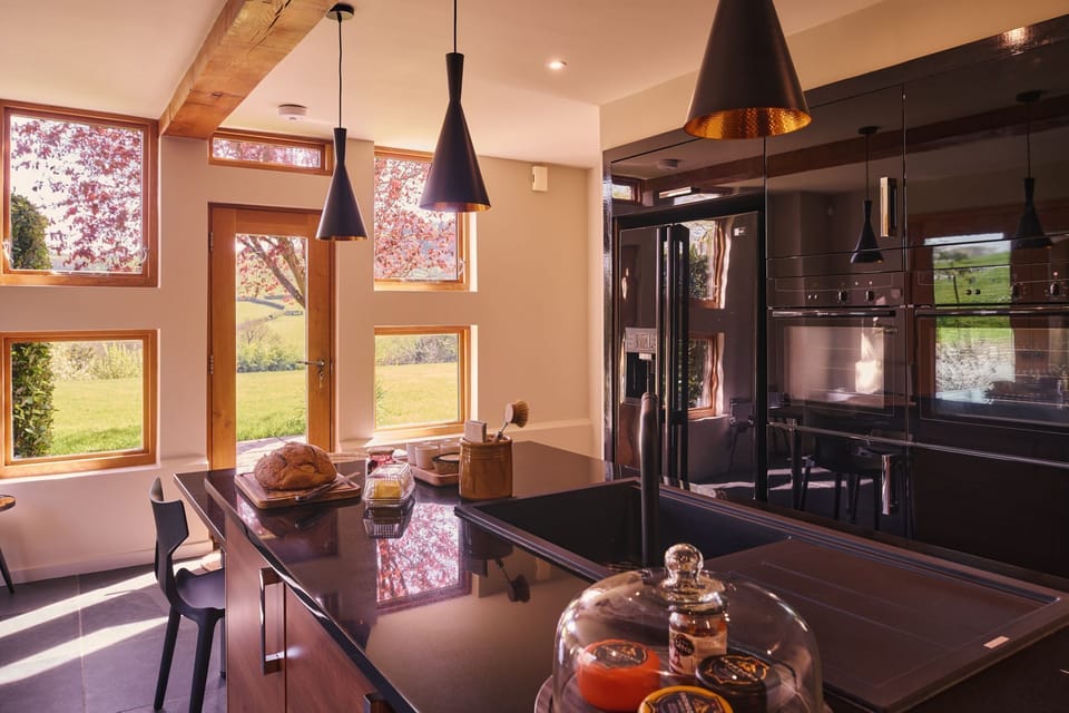 The kitchen at Hall House, Powys