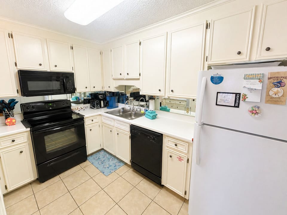 Fully stocked kitchen