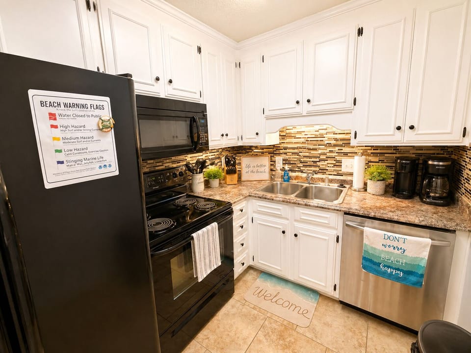 Fully stocked kitchen