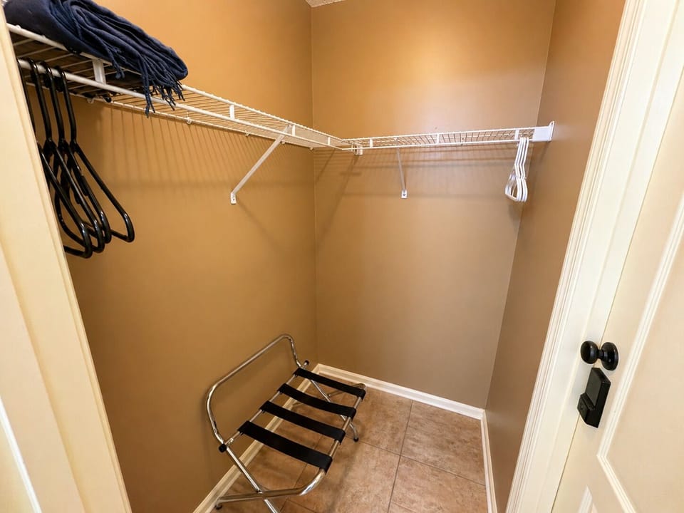 Large walk-in master closet