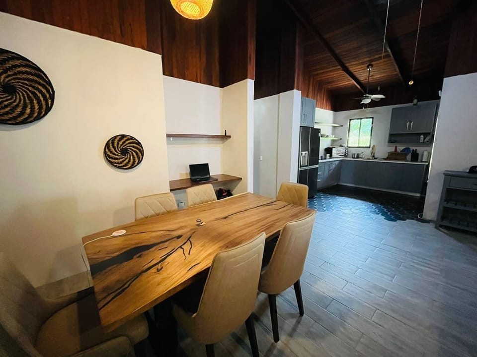 view into kitchen