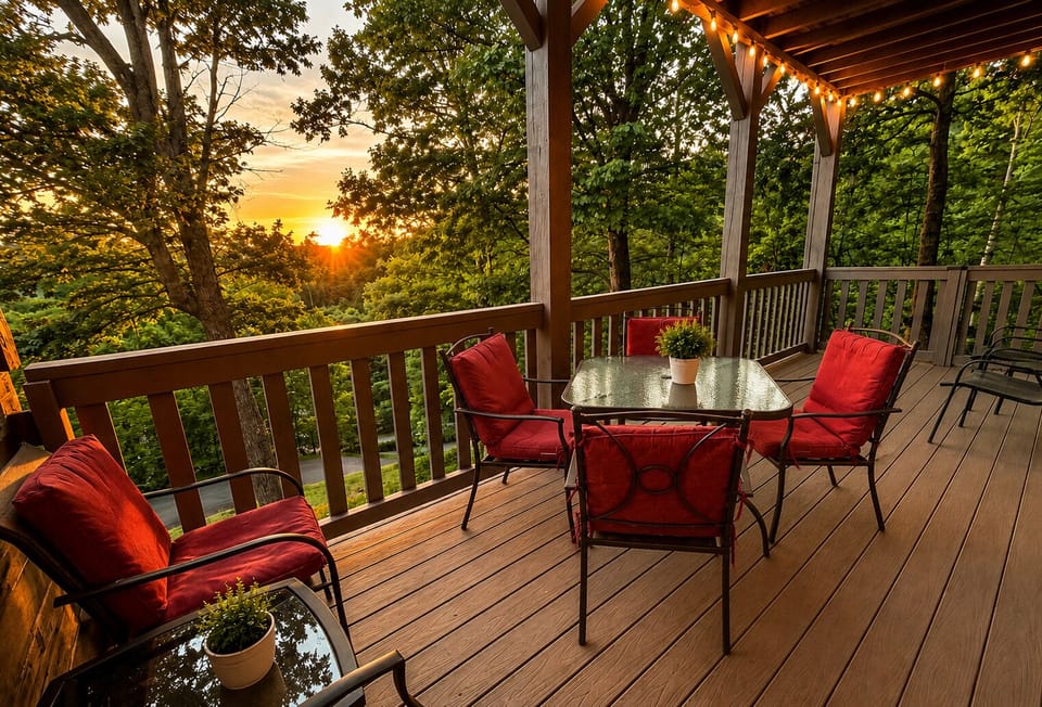 Enjoy dinner on the lower deck and take in the views.