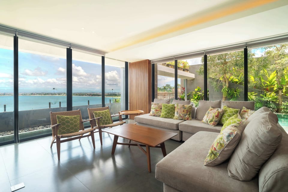 Luxury Villa, Beach View | Living area