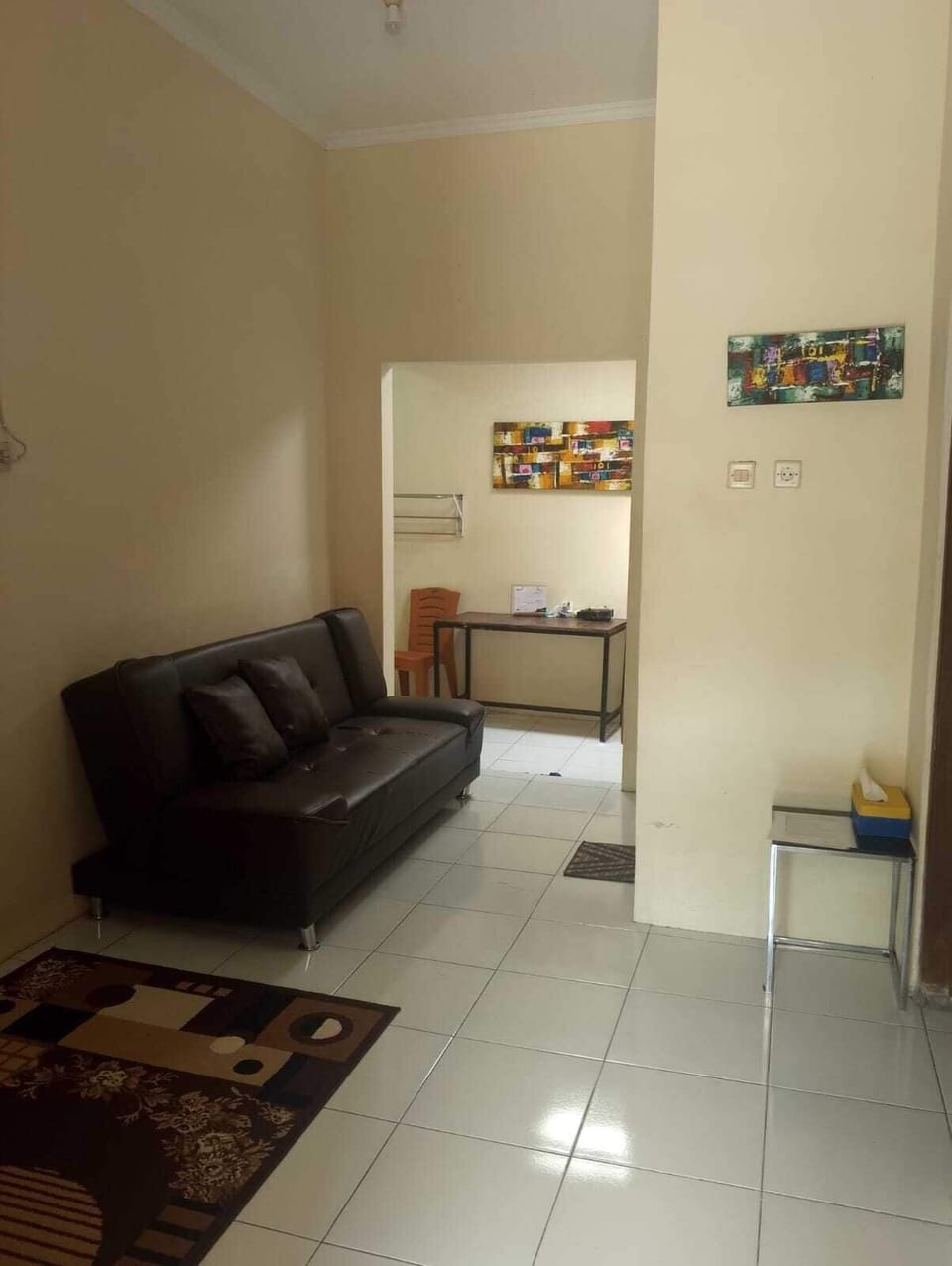 Double Room, Garden View | Living area