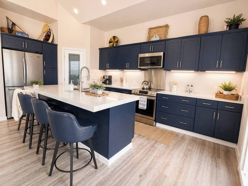 Fully equipped kitchen and dining area designed for shared meals, morning coffee, and memorable moments together.