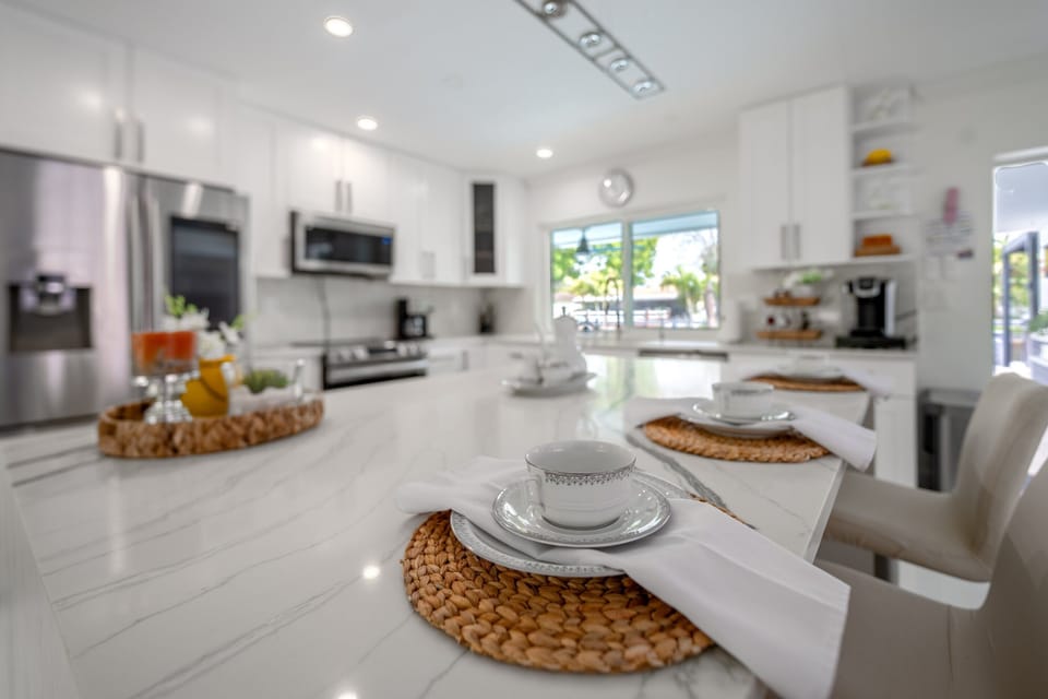 Fully equipped modern kitchen for large groups