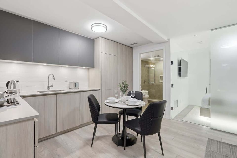 Dining table perfect for group meals