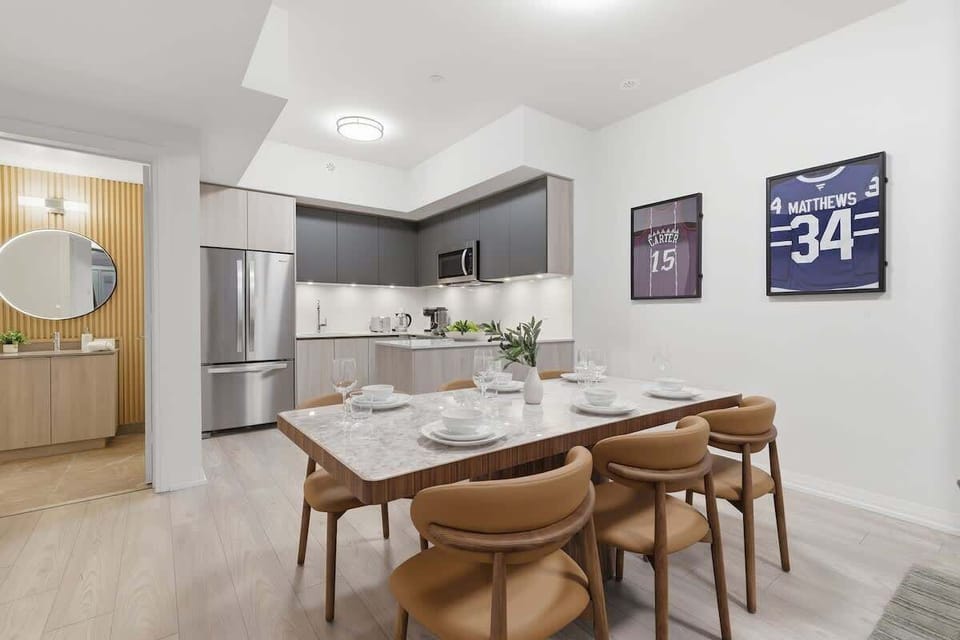 Dining table perfect for group meals