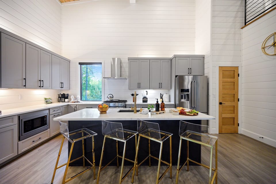 Modern kitchen designed for cooking and gathering
