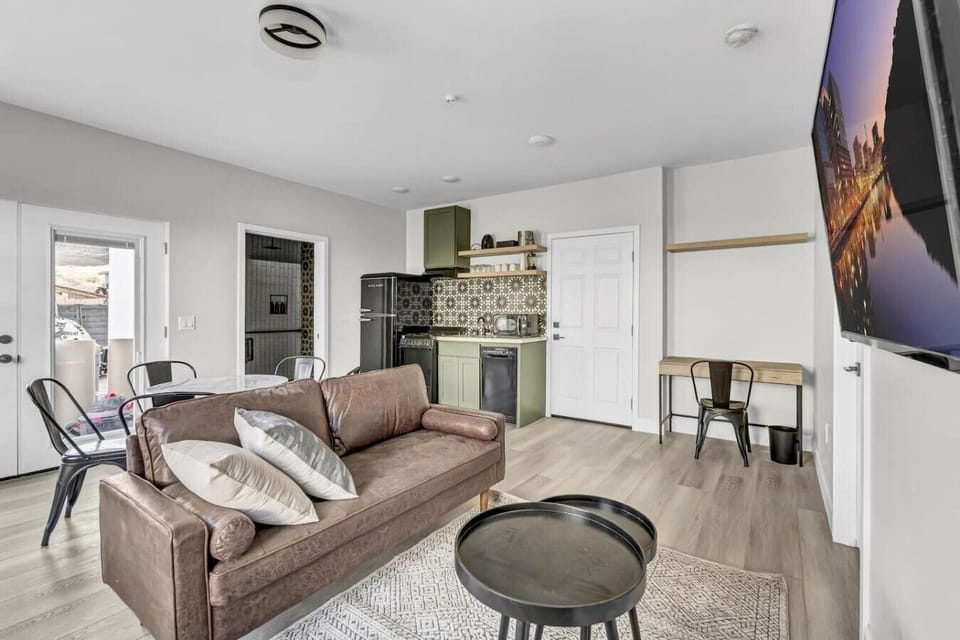 Designed for comfort, this open-concept living area is great for socializing and relaxing.