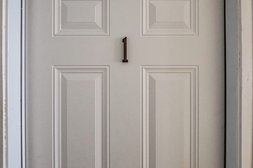 Your private suite begins right behind this welcoming entry door.
