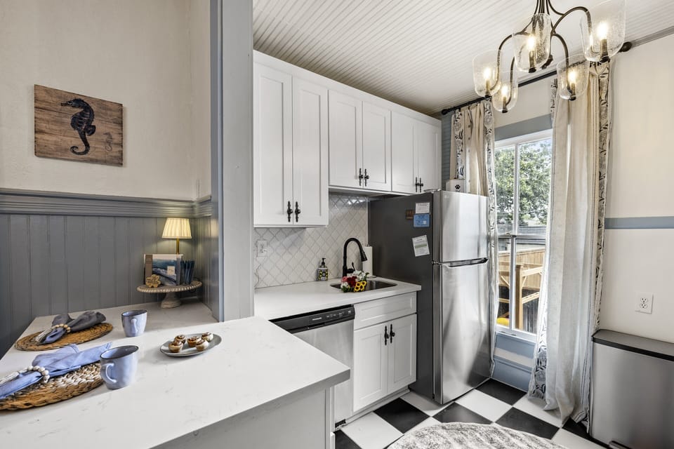 Breakfast bar seating for two