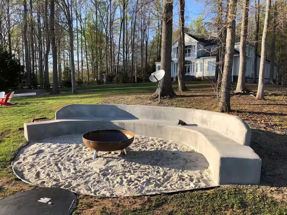Fire pit for late night smores