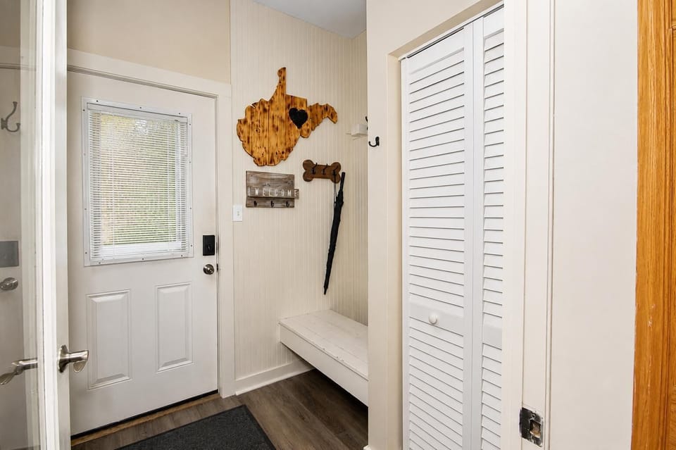 Store your gear conveniently in the front entry mud room after a day on the mountain.