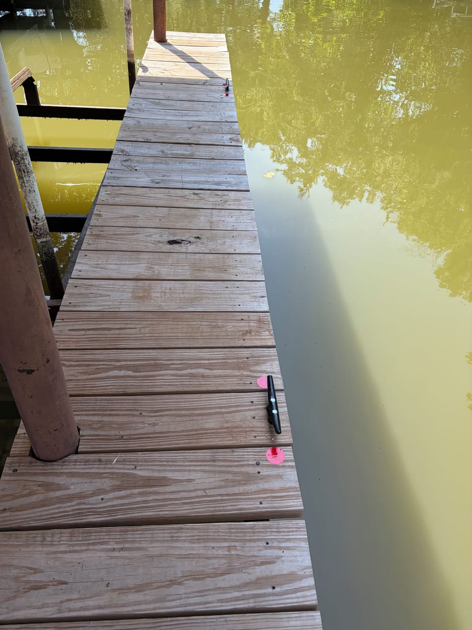 Cleats to tie up your boat during your stay.