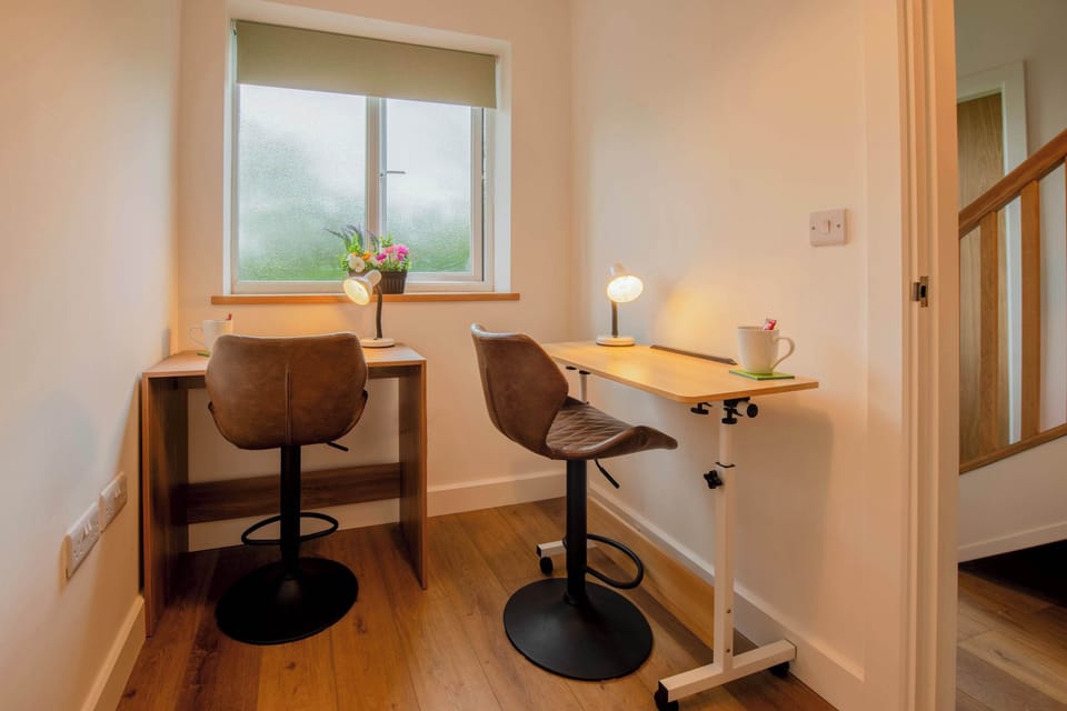 Catch up on emails or plan your next adventure from this quiet little workspace tucked neatly within the home.