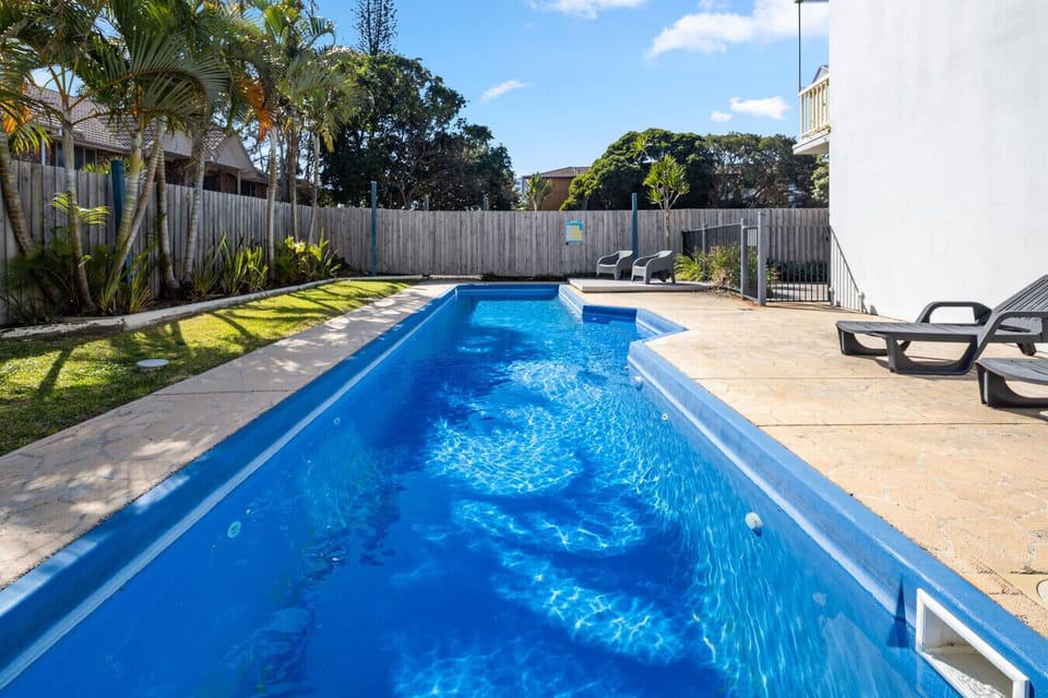Take a dip in the complex pool — your holiday starts here