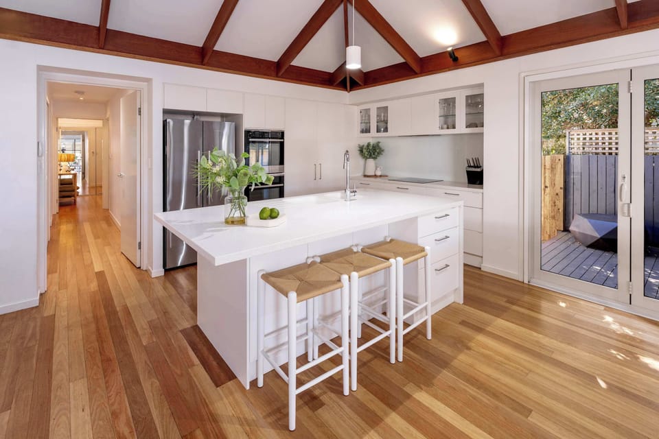 Relax in the stylish living spaces after a day exploring the coast