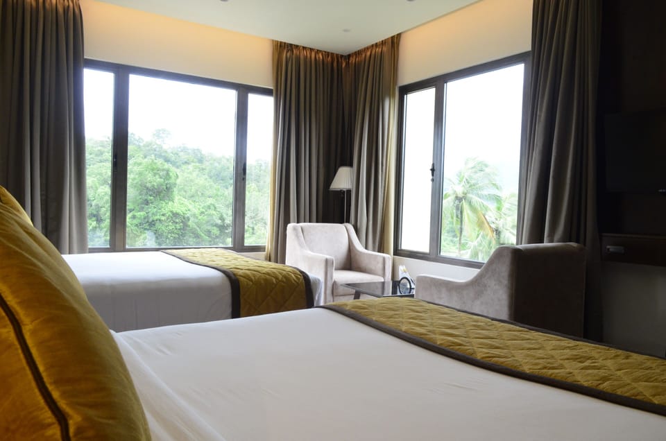 Premium Quadruple Room, Hill View | View from room