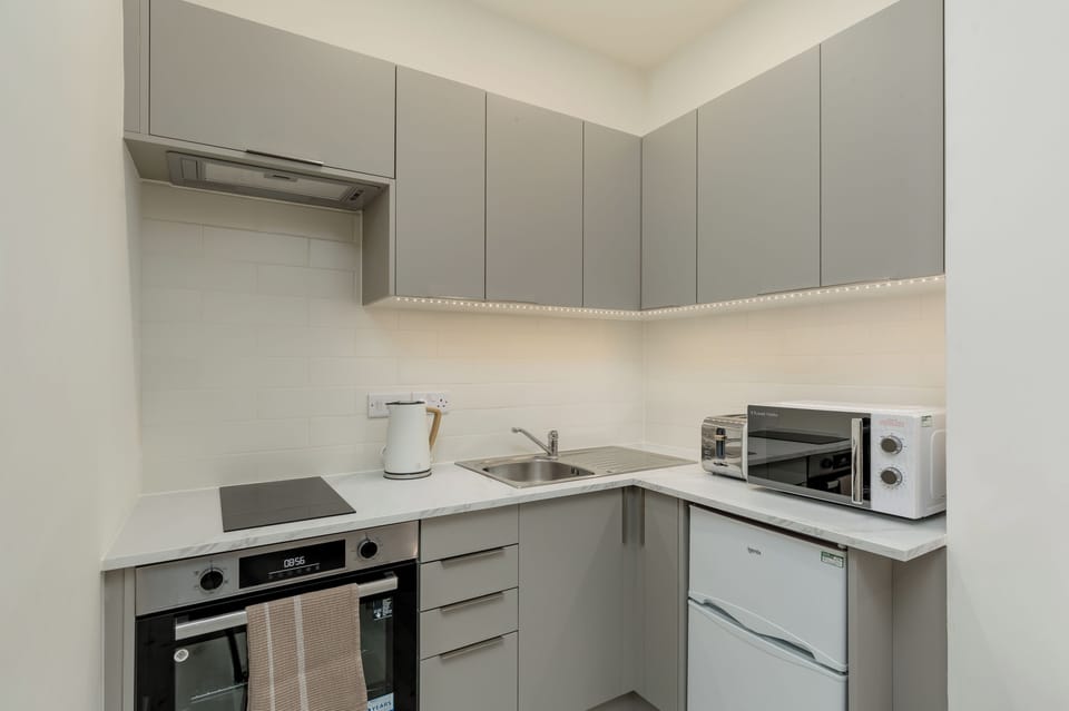 Apartment | Private kitchen | Mini-fridge, microwave, oven, stovetop