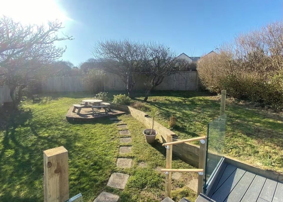 Garden and decked area