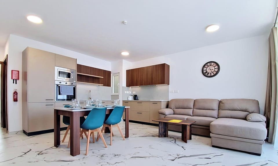 Living room and kitchen - open plan setup