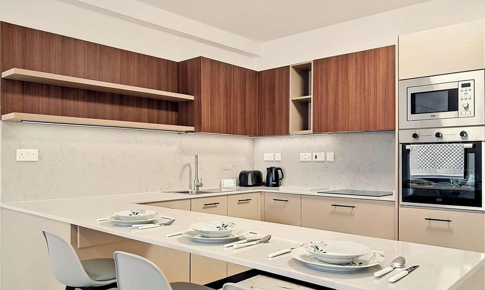 Dining and kitchen area