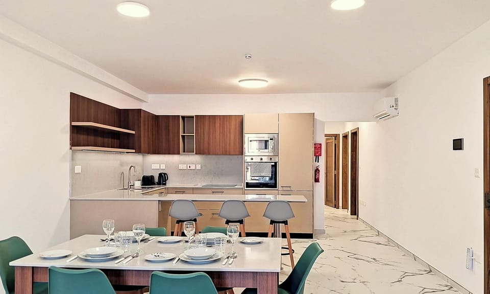 Dining and kitchen area
