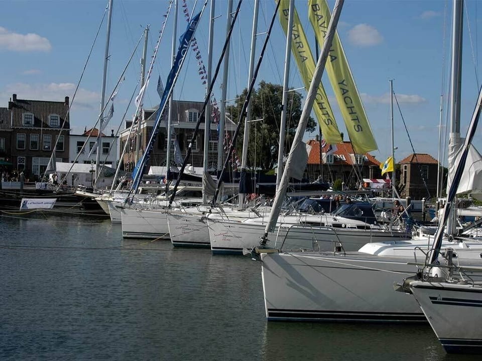 Stroll the marina and admire sailboats dancing on the water.