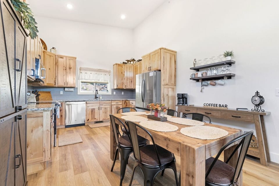 Spacious kitchen and dining area to prepare meals and make memories