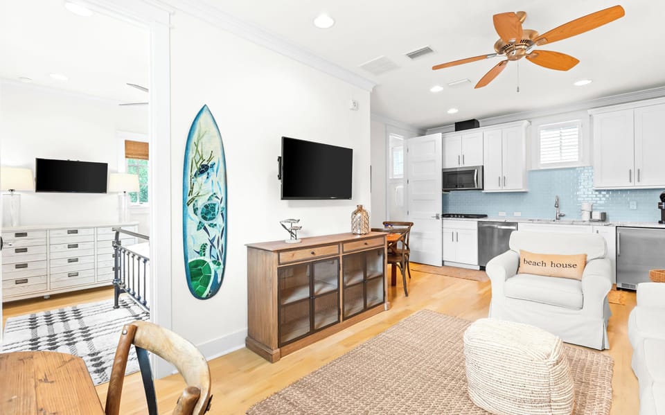 Relax in your bright, open-concept space in the private carriage house apartment.