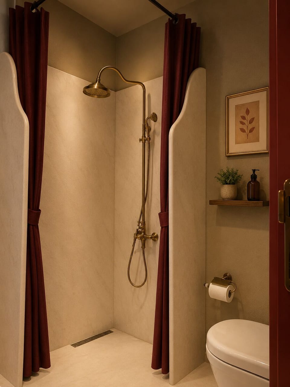 Standard Suite | Bathroom | Shower, hair dryer, slippers, towels