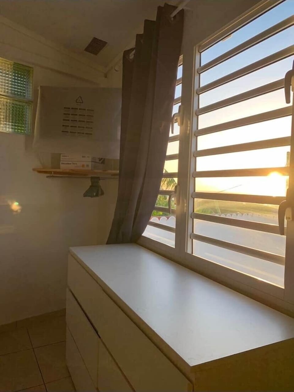 Coucher de soleil depuis votre lit