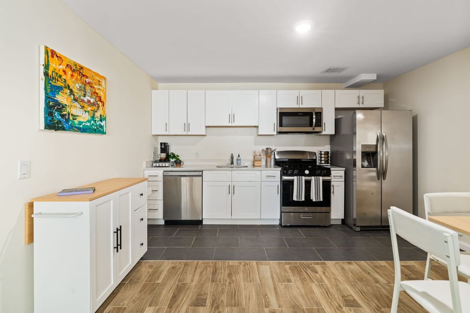 A clean, fully equipped kitchen that makes it easy to cook at home or settle in for a longer stay.